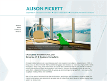Tablet Screenshot of alisonpickett.com